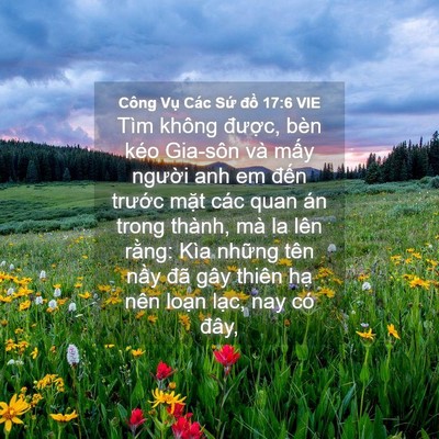 Picture 04 - Công Vụ Các Sứ đồ 17:6 VIE - Tìm không được, bèn kéo Gia-sôn và - Bible Verse Picture