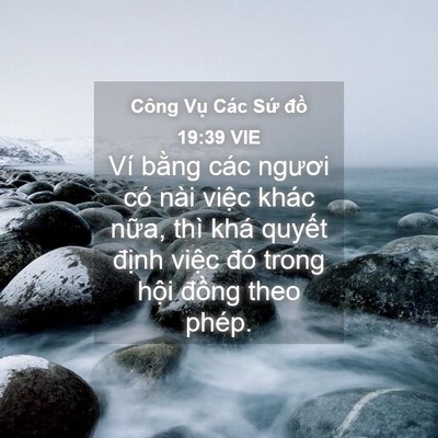 Picture 04 - Công Vụ Các Sứ đồ 19:39 VIE - Ví bằng các ngươi có nài việc khác - Bible Verse Picture