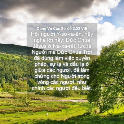 Picture 04 - Công Vụ Các Sứ đồ 2:22 VIE - Hỡi người Y-sơ-ra-ên, hãy nghe lời - Bible Verse Picture