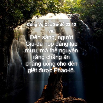 Picture 04 - Công Vụ Các Sứ đồ 23:12 VIE - Đến sáng, người Giu-đa họp đảng - Bible Verse Picture