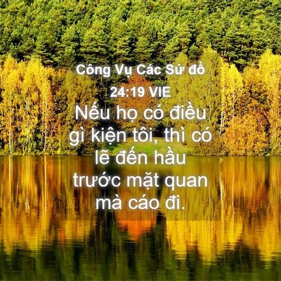 Picture 04 - Công Vụ Các Sứ đồ 24:19 VIE - Nếu họ có điều gì kiện tôi, thì có - Bible Verse Picture