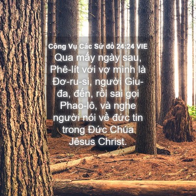 Picture 04 - Công Vụ Các Sứ đồ 24:24 VIE - Qua mấy ngày sau, Phê-lít với vợ mình - Bible Verse Picture