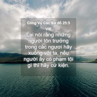 Picture 04 - Công Vụ Các Sứ đồ 25:5 VIE - Lại nói rằng những người tôn trưởng - Bible Verse Picture
