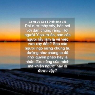 Picture 04 - Công Vụ Các Sứ đồ 3:12 VIE - Phi-e-rơ thấy vậy, bèn nói với dân - Bible Verse Picture