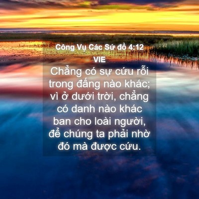 Picture 04 - Công Vụ Các Sứ đồ 4:12 VIE - Chẳng có sự cứu rỗi trong đấng nào - Bible Verse Picture