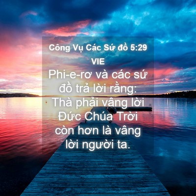 Picture 04 - Công Vụ Các Sứ đồ 5:29 VIE - Phi-e-rơ và các sứ đồ trả lời rằng: - Bible Verse Picture