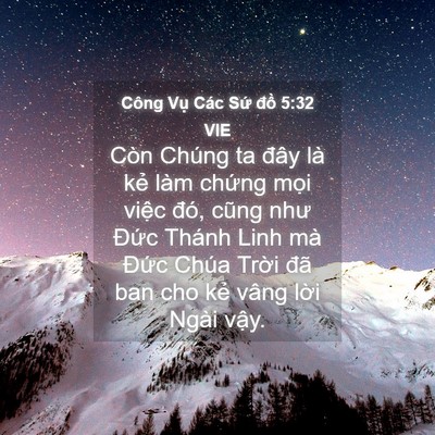 Picture 04 - Công Vụ Các Sứ đồ 5:32 VIE - Còn Chúng ta đây là kẻ làm chứng mọi - Bible Verse Picture