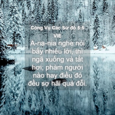 Picture 04 - Công Vụ Các Sứ đồ 5:5 VIE - A-na-nia nghe nói bấy nhiêu lời, thì ngã - Bible Verse Picture