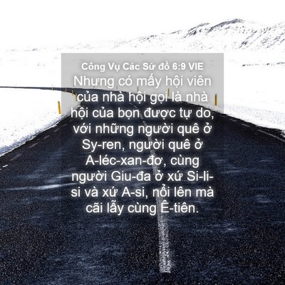 Picture 04 - Công Vụ Các Sứ đồ 6:9 VIE - Nhưng có mấy hội viên của nhà hội - Bible Verse Picture