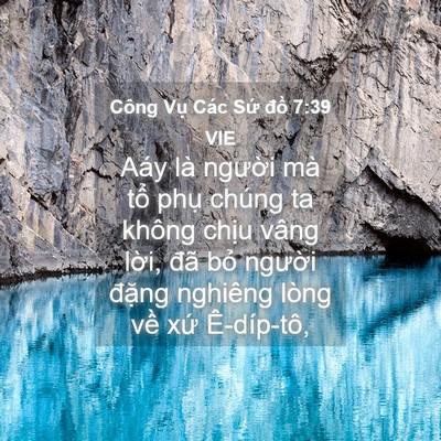Picture 04 - Công Vụ Các Sứ đồ 7:39 VIE - Aáy là người mà tổ phụ chúng ta không - Bible Verse Picture