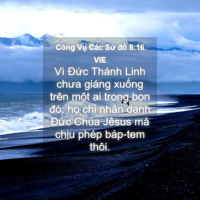 Picture 04 - Công Vụ Các Sứ đồ 8:16 VIE - Vì Đức Thánh Linh chưa giáng xuống trên - Bible Verse Picture