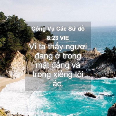 Picture 04 - Công Vụ Các Sứ đồ 8:23 VIE - Vì ta thấy ngươi đang ở trong mật - Bible Verse Picture