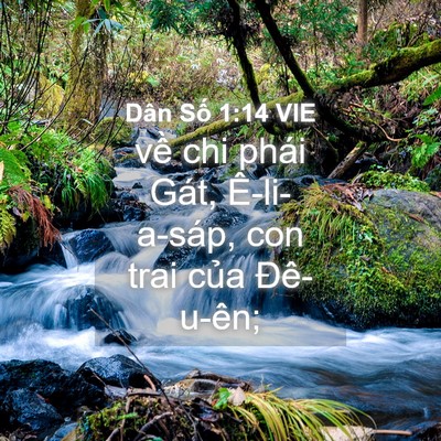 Picture 04 - Dân Số 1:14 VIE - về chi phái Gát, Ê-li-a-sáp, con trai của - Bible Verse Picture