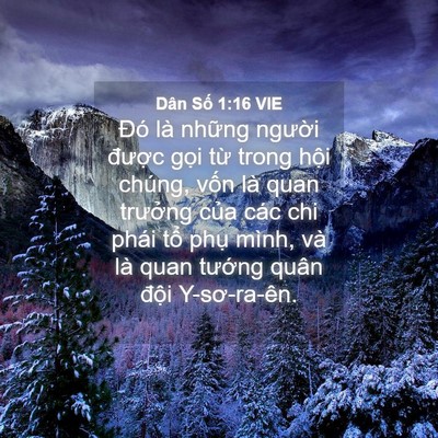 Picture 04 - Dân Số 1:16 VIE - Đó là những người được gọi từ - Bible Verse Picture