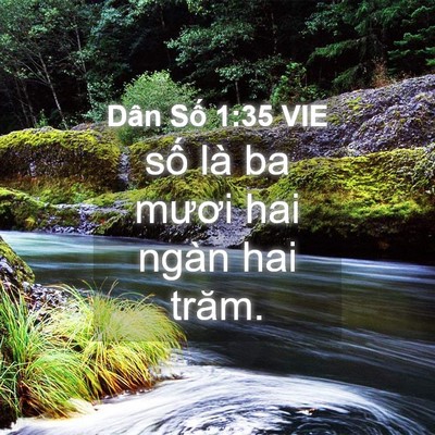 Picture 04 - Dân Số 1:35 VIE - số là ba mươi hai ngàn hai - Bible Verse Picture