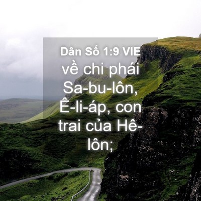 Picture 04 - Dân Số 1:9 VIE - về chi phái Sa-bu-lôn, Ê-li-áp, con trai - Bible Verse Picture