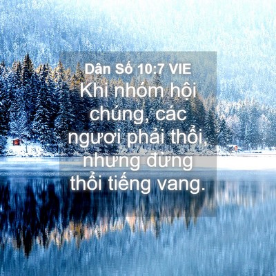 Picture 04 - Dân Số 10:7 VIE - Khi nhóm hội chúng, các ngươi phải - Bible Verse Picture