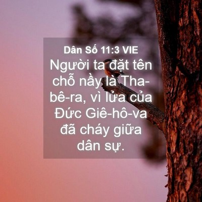 Picture 04 - Dân Số 11:3 VIE - Người ta đặt tên chỗ nầy là - Bible Verse Picture