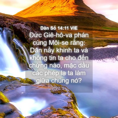 Picture 04 - Dân Số 14:11 VIE - Đức Giê-hô-va phán cùng Môi-se rằng: - Bible Verse Picture
