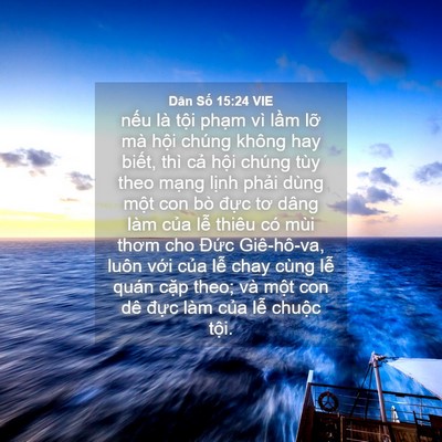 Picture 04 - Dân Số 15:24 VIE - nếu là tội phạm vì lầm lỡ mà hội - Bible Verse Picture