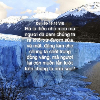 Picture 04 - Dân Số 16:13 VIE - Há là điều nhỏ mọn mà ngươi đã đem - Bible Verse Picture