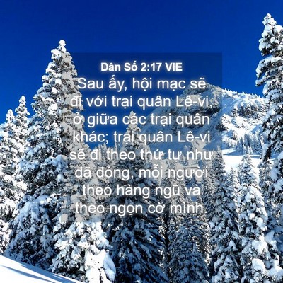 Picture 04 - Dân Số 2:17 VIE - Sau ấy, hội mạc sẽ đi với trại quân - Bible Verse Picture