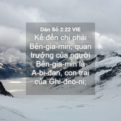 Picture 04 - Dân Số 2:22 VIE - Kế đến chi phái Bên-gia-min; quan - Bible Verse Picture
