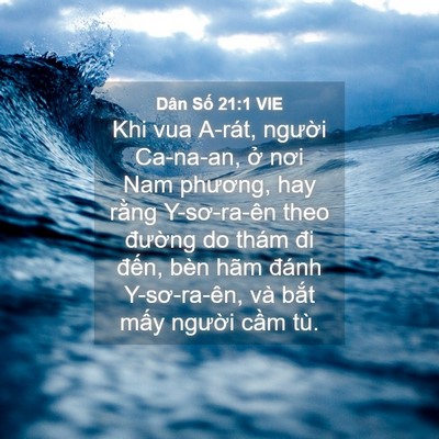 Picture 04 - Dân Số 21:1 VIE - Khi vua A-rát, người Ca-na-an, ở nơi Nam - Bible Verse Picture