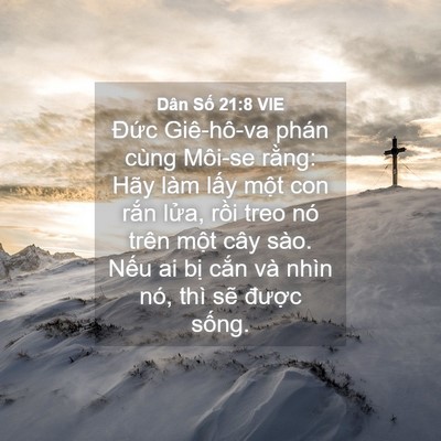 Picture 04 - Dân Số 21:8 VIE - Đức Giê-hô-va phán cùng Môi-se rằng: - Bible Verse Picture