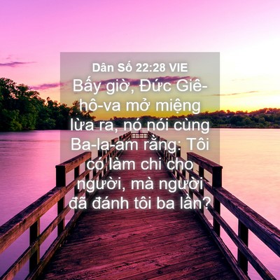 Picture 04 - Dân Số 22:28 VIE - Bấy giờ, Đức Giê-hô-va mở miệng - Bible Verse Picture