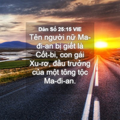 Picture 04 - Dân Số 25:15 VIE - Tên người nữ Ma-đi-an bị giết là - Bible Verse Picture