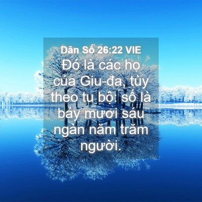 Picture 04 - Dân Số 26:22 VIE - Đó là các họ của Giu-đa, tùy theo tu - Bible Verse Picture