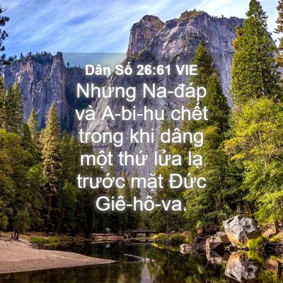Picture 04 - Dân Số 26:61 VIE - Nhưng Na-đáp và A-bi-hu chết trong khi - Bible Verse Picture