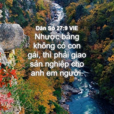 Picture 04 - Dân Số 27:9 VIE - Nhược bằng không có con gái, thì phải - Bible Verse Picture