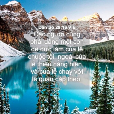 Picture 04 - Dân Số 29:16 VIE - Các ngươi cũng phải dâng một con dê - Bible Verse Picture