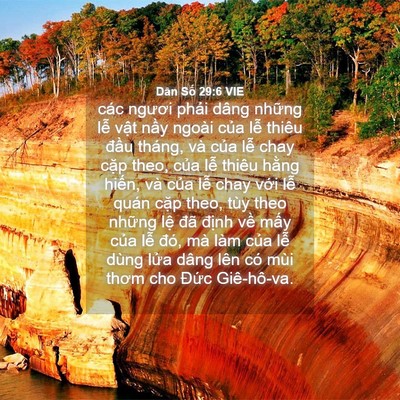 Picture 04 - Dân Số 29:6 VIE - các ngươi phải dâng những lễ vật - Bible Verse Picture