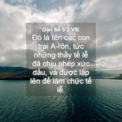 Picture 04 - Dân Số 3:3 VIE - Đó là tên các con trai A-rôn, tức những - Bible Verse Picture