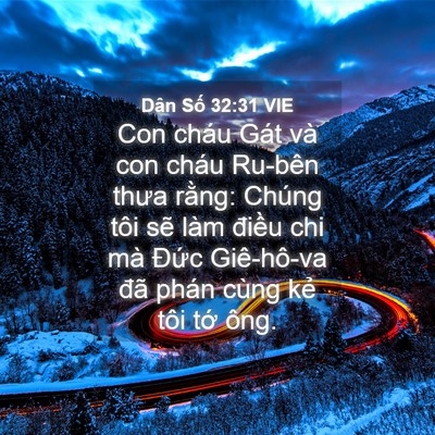 Picture 04 - Dân Số 32:31 VIE - Con cháu Gát và con cháu Ru-bên thưa - Bible Verse Picture