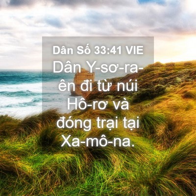 Picture 04 - Dân Số 33:41 VIE - Dân Y-sơ-ra-ên đi từ núi Hô-rơ và - Bible Verse Picture