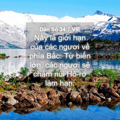 Picture 04 - Dân Số 34:7 VIE - Nầy là giới hạn của các ngươi về - Bible Verse Picture