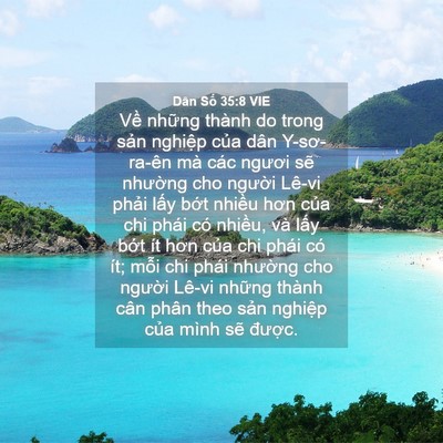 Picture 04 - Dân Số 35:8 VIE - Về những thành do trong sản nghiệp của - Bible Verse Picture