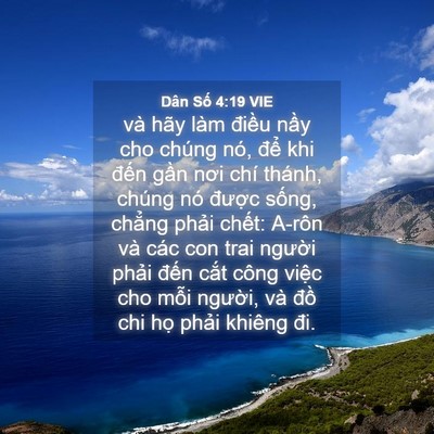 Picture 04 - Dân Số 4:19 VIE - và hãy làm điều nầy cho chúng nó, để - Bible Verse Picture