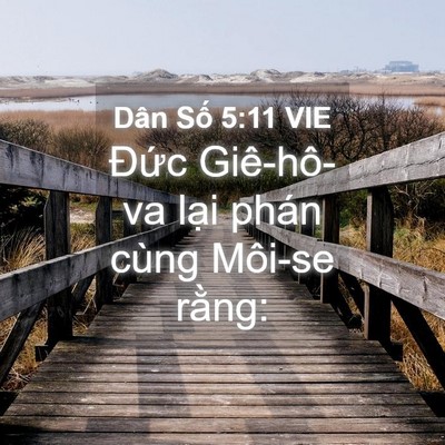 Picture 04 - Dân Số 5:11 VIE - Đức Giê-hô-va lại phán cùng Môi-se - Bible Verse Picture