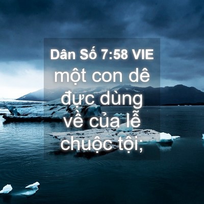 Picture 04 - Dân Số 7:58 VIE - một con dê đực dùng về của lễ - Bible Verse Picture