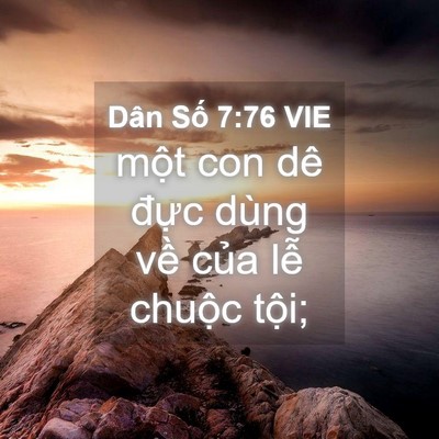 Picture 04 - Dân Số 7:76 VIE - một con dê đực dùng về của lễ - Bible Verse Picture