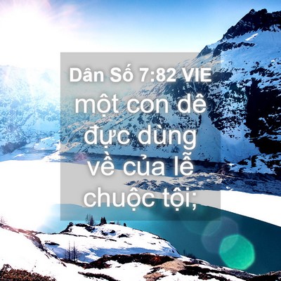 Picture 04 - Dân Số 7:82 VIE - một con dê đực dùng về của lễ - Bible Verse Picture