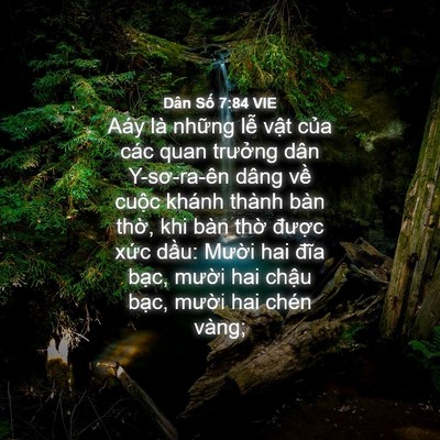 Picture 04 - Dân Số 7:84 VIE - Aáy là những lễ vật của các quan - Bible Verse Picture