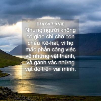 Picture 04 - Dân Số 7:9 VIE - Nhưng người không có giao chi cho con cháu - Bible Verse Picture