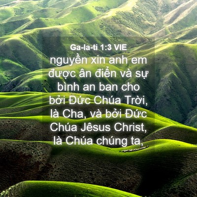 Picture 04 - Ga-la-ti 1:3 VIE - nguyền xin anh em được ân điển và sự - Bible Verse Picture