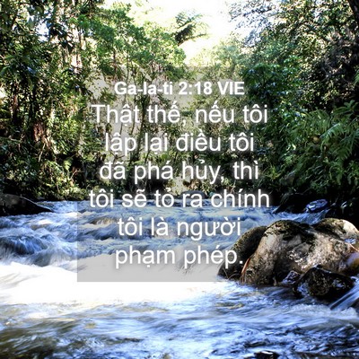 Picture 04 - Ga-la-ti 2:18 VIE - Thật thế, nếu tôi lập lại điều tôi - Bible Verse Picture
